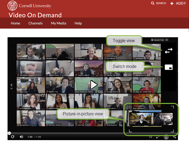 Use Multiple Views in Zoom Cloud Recordings Imported into Video on